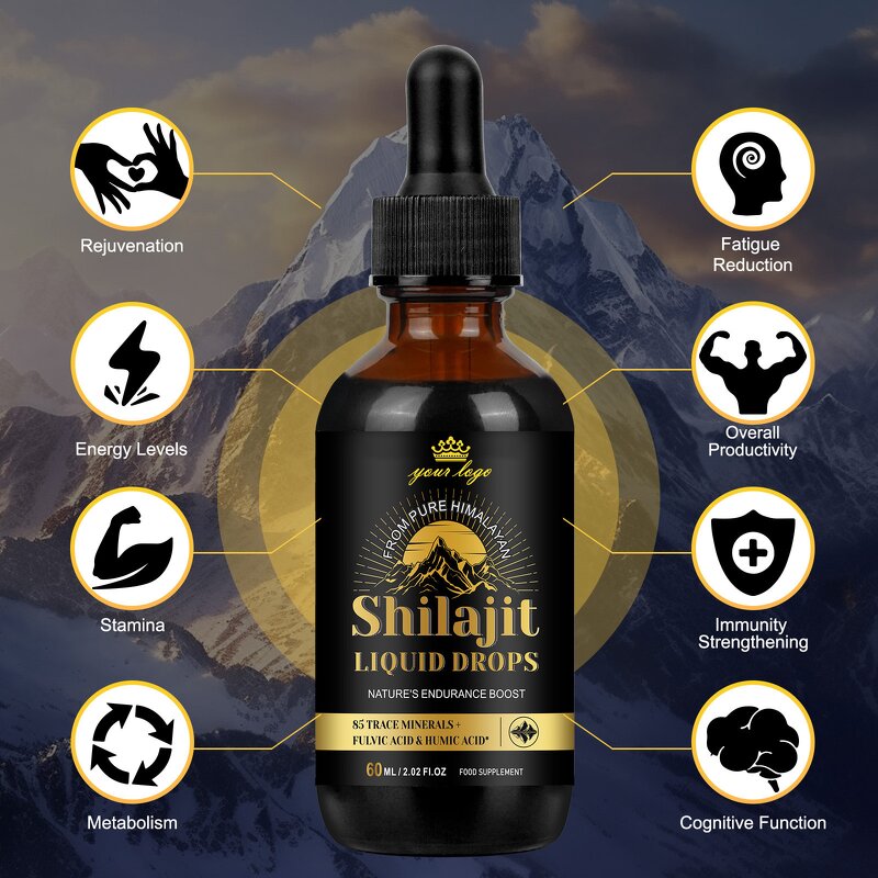 Shilajit Liquid Factory - Hot Sales Himalayan Drops Oral