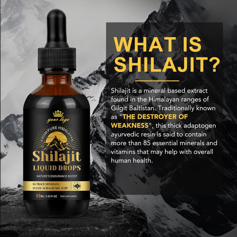 Shilajit Liquid Factory - Hot Sales Himalayan Drops Oral