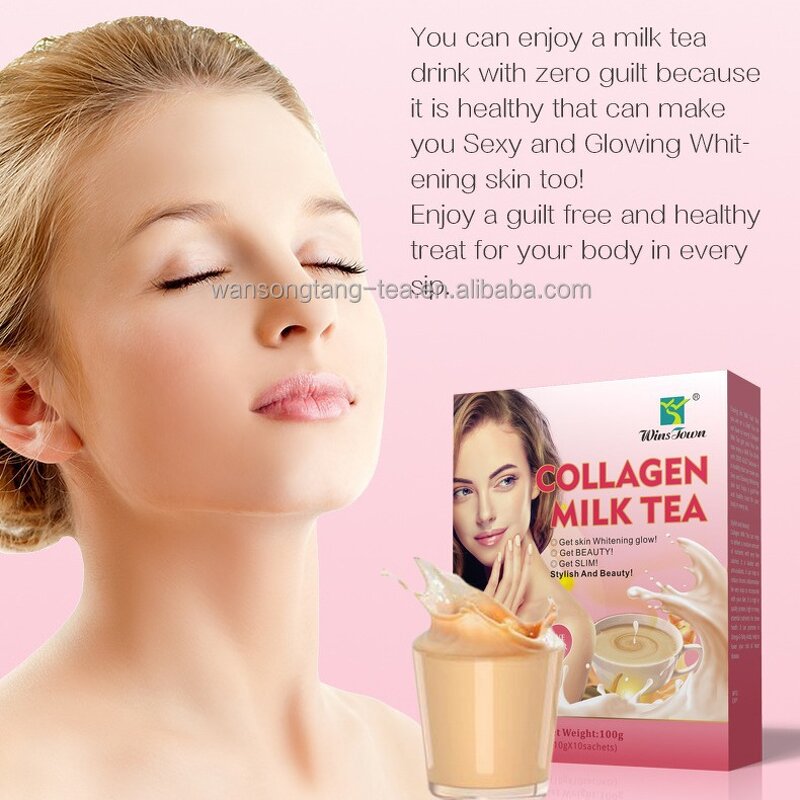 Skin Whitening Powder Manufacturer - Private Logo Collagen Milk Tea