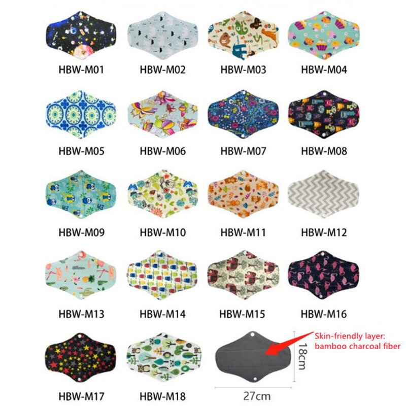 Cloth Menstrual Pads Factory - Bamboo Charcoal Sanitary Sets