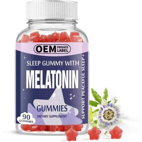Melatonin Gummies Factory - OEM/ODM 100% Vagen Support Sleep Vitamin Supplement