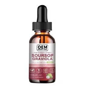 Soursop Liquid Drops Manufacturer - OEM 1800mg Leaf Fruit for Cell Support Immunity Relax