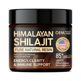 Shilajit Resin Factory - OEM Organic 100% Pure 85+ Trace Minerals Fulvic Acid