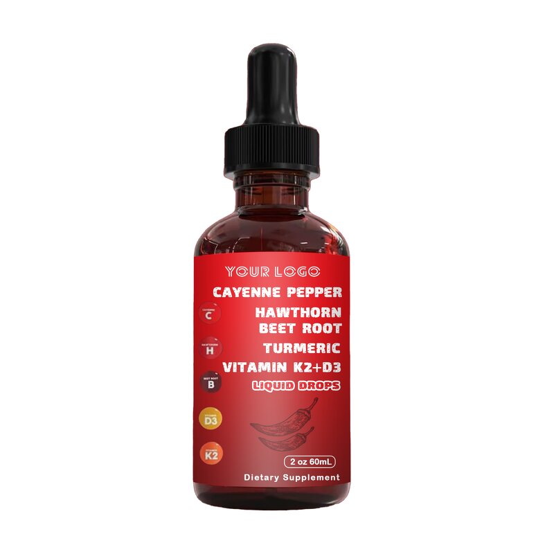 Cayenne Pepper Liquid Drops Factory - Private Label Organic Herbal Supplements OEM/ODM