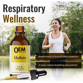 Mullein Leaf Drops Factory - Natural Organic Cleanse Lung Herbal Healthcare Supplements