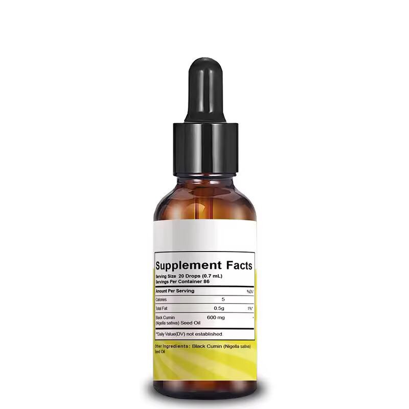Black Seed Oil Drops Manufacturer - Cold Pressed for Hair & Skin Dietary Supplement