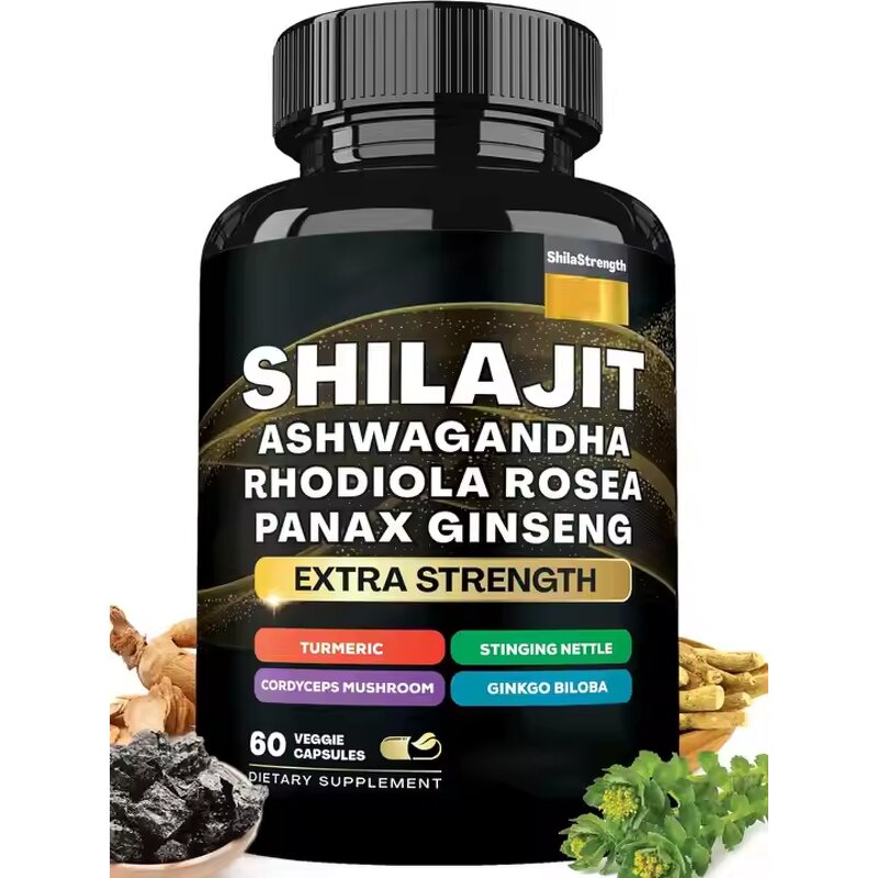 Shilajit Capsules Factory - 8 in 1 Pure Himalayan Immunity Energy Ashwagandha