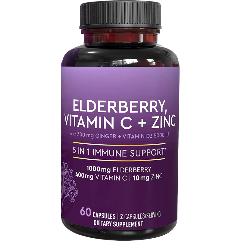 Elderberry Capusle Manufacturer - OEM/ODM Vitamin C and Zinc Pure Natural Extract