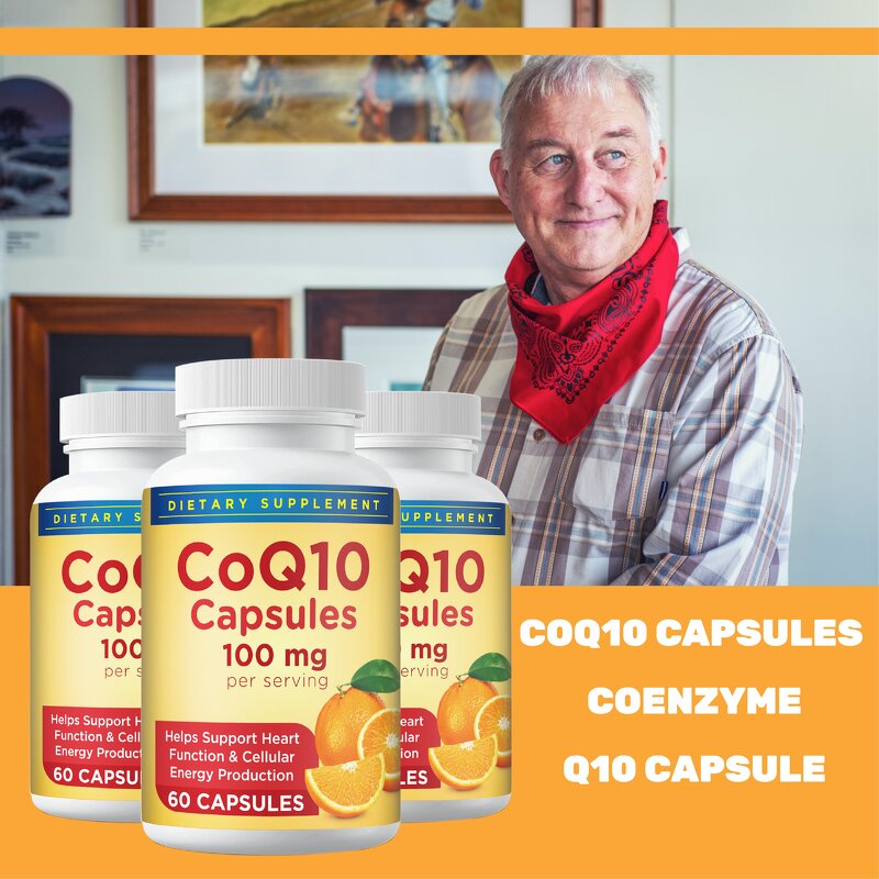 Coq10 Capsule Factory - Herbal Supplement Anti-aging Heart Health Vitamin