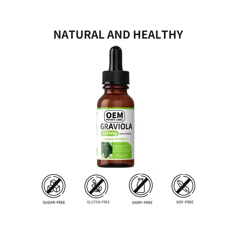 Graviola Leaf Drops Manufacturer - Supply OEM Organic Supports Normal Nutritional Supplement