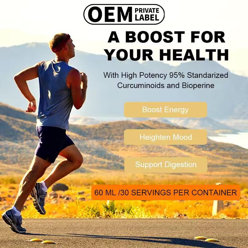 Turmeric Ginger Drops Factory - OEM Boost Energy and Mood Liquid Oil for Adult