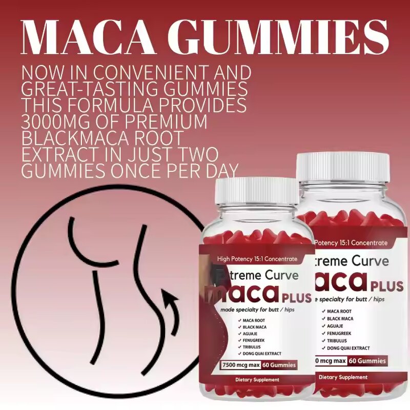 Black Maca Gummies Factory - High Quality Powder Enhance Vitality Butt Booster
