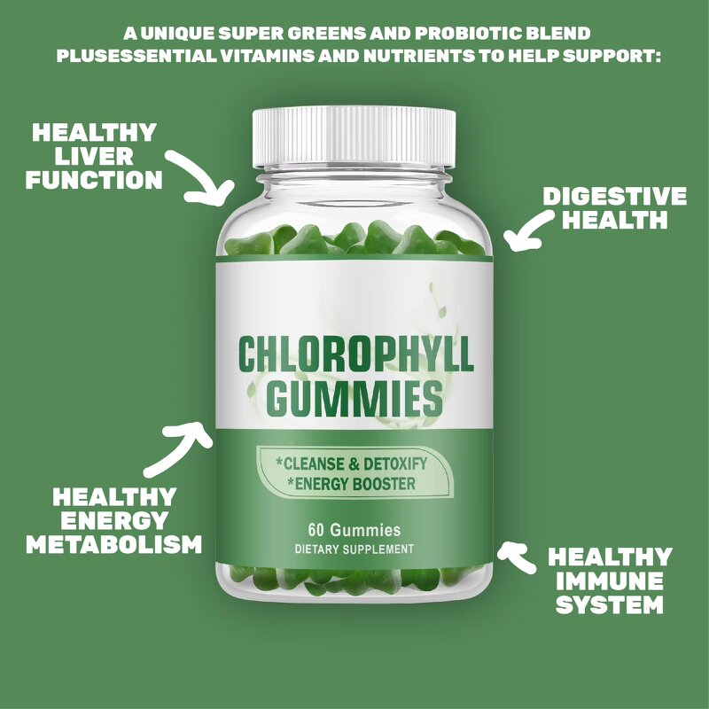 Chlorophyll Gummies Manufacturer - Ausreson Sodium Copper Detox Energy Booster