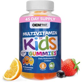 Kids Multivitamin Gummy Factory - Vitamin C D3 Zinc Omega 3 Candy Bear Immunity System