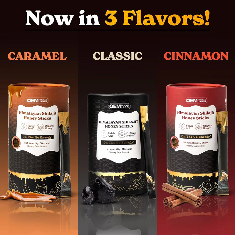 Shilajit Honey Sticks Factory - Health Energy Drink Puro Original Custom logo Label