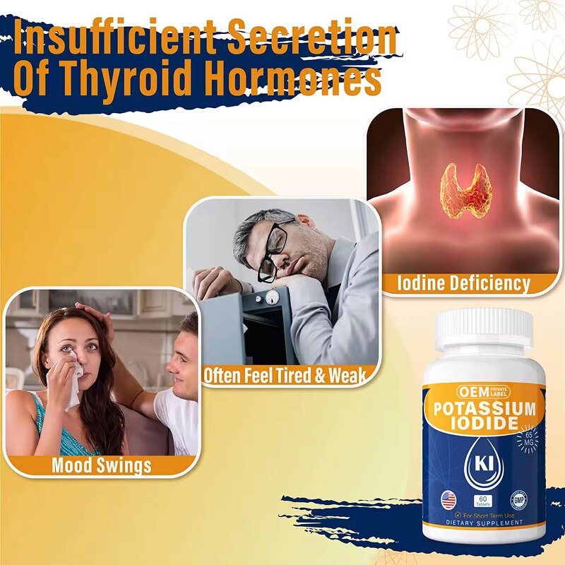 Potassium Lodide Tablet Manufacturer - Emergency Radiation Protection 65mg Male Vitality