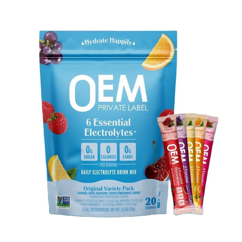 Electrolyte Powder Factory - OEM/ODM Sugar-Free Hydration Packets With Minerals