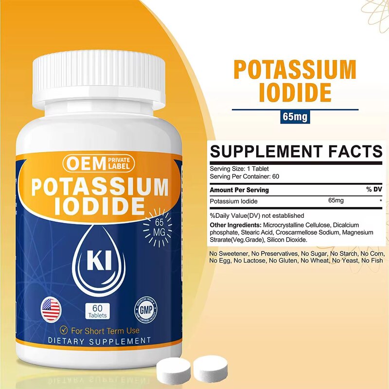 Potassium Lodide Tablet Manufacturer - Emergency Radiation Protection 65mg Male Vitality