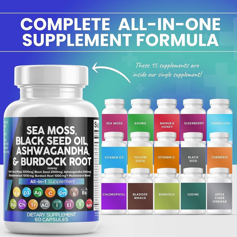 Irish Sea Moss Capsules Manufacturer - OEM Ready Stock Wholesale Private Label