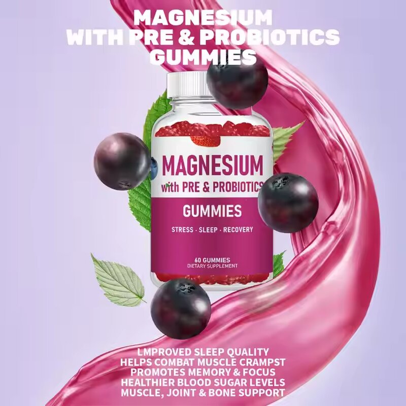 Magnesium Glycinate Gummies Manufacturer - OEM for Better Sleep Muscle Memory Focus