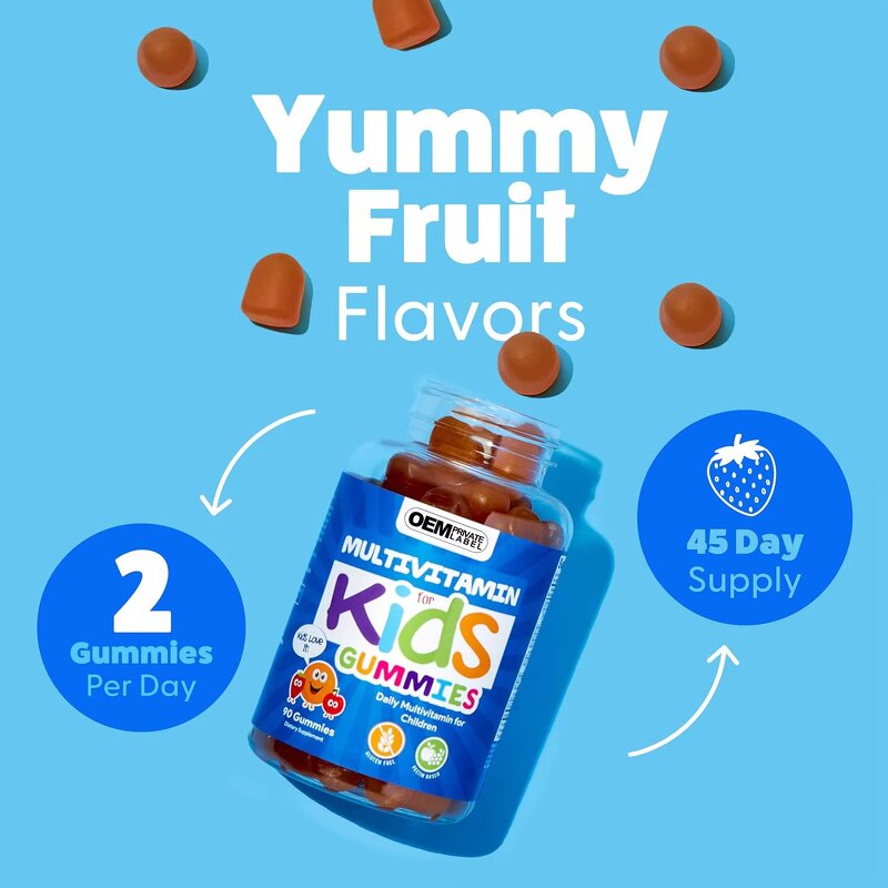 Kids Vitamins Gummy Factory - Healthcare OEM Private Label Sugar Free Immune Support