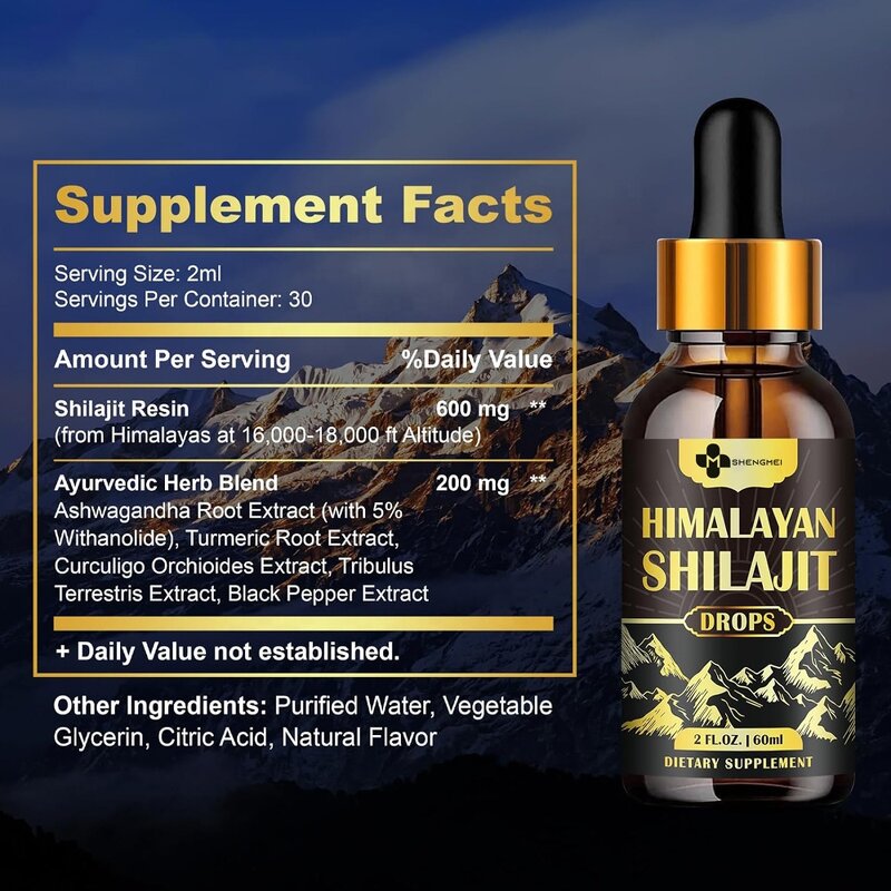 Shilajit Liquid Drops Manufacturer - Hot Selling Immunity Energy