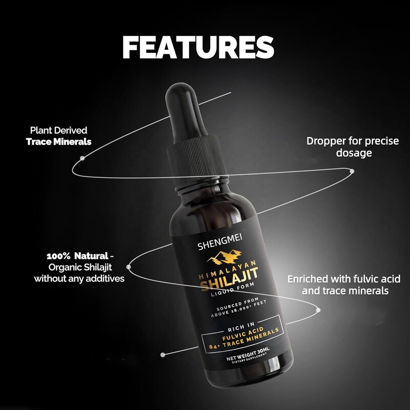 Shilajit Organic Drops Factory - Wholesale OEM/ODM Energy Detox