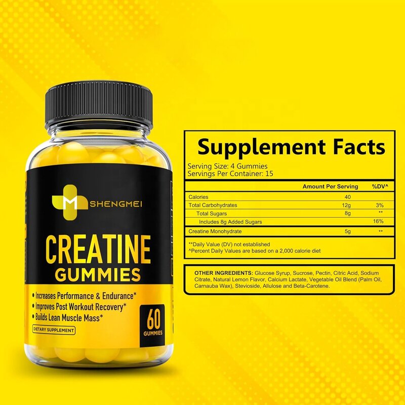 Creatine Gummies Manufacturer - Delicious Sports Energy Increase