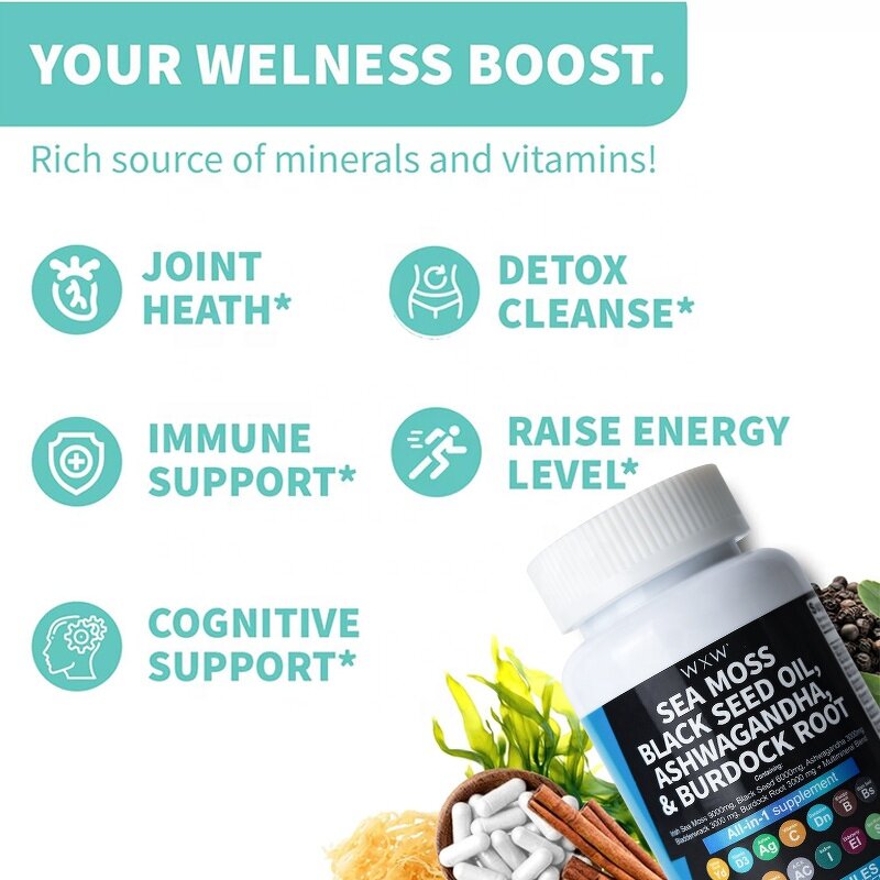 Sea Moss Capsules Manufacturer - Organic Black Seed Oil Extract