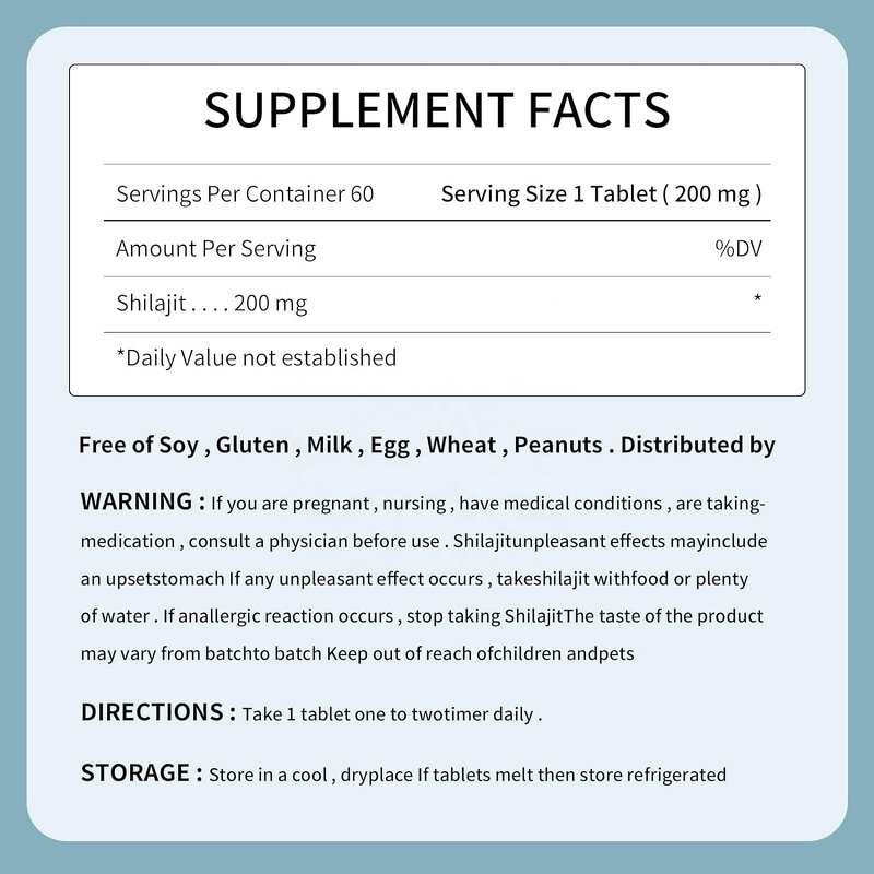 Shilajit Tablet Manufacturer - Health Food Pure Resin Trace Minerals