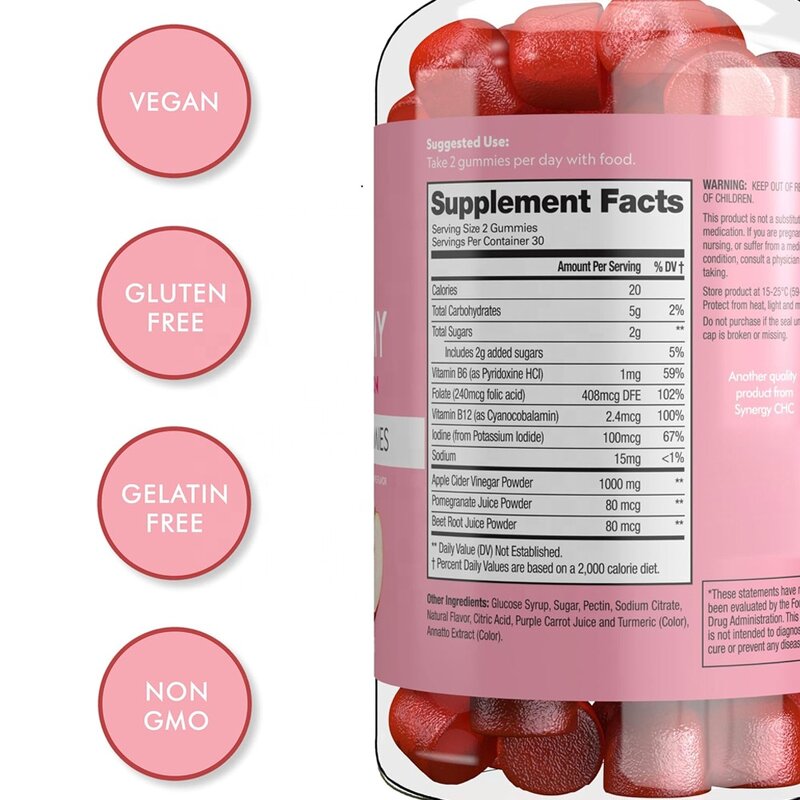 Apple Cider Vinegar Gummies Factory - Fat Burn Gut Health Detox