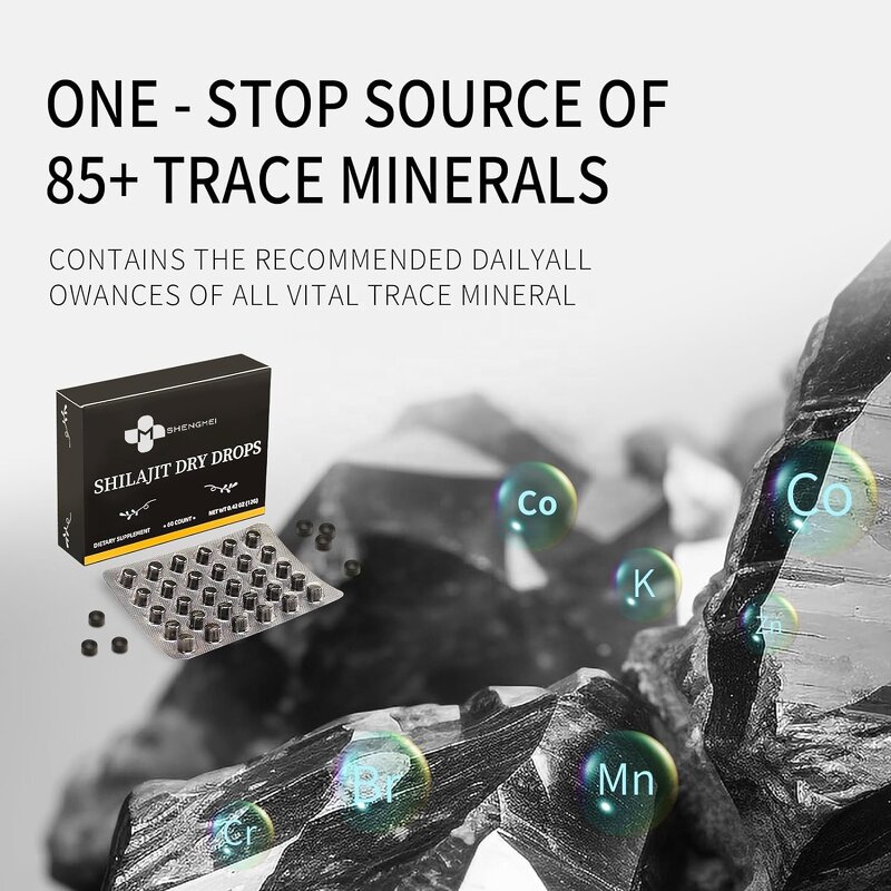 Shilajit Tablet Manufacturer - Health Food Pure Resin Trace Minerals