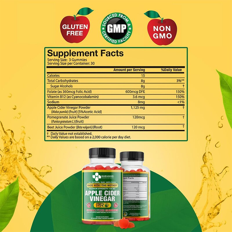 Apple Cider Vinegar Gummies Manufacturer - Custom Slimming Sugar Free