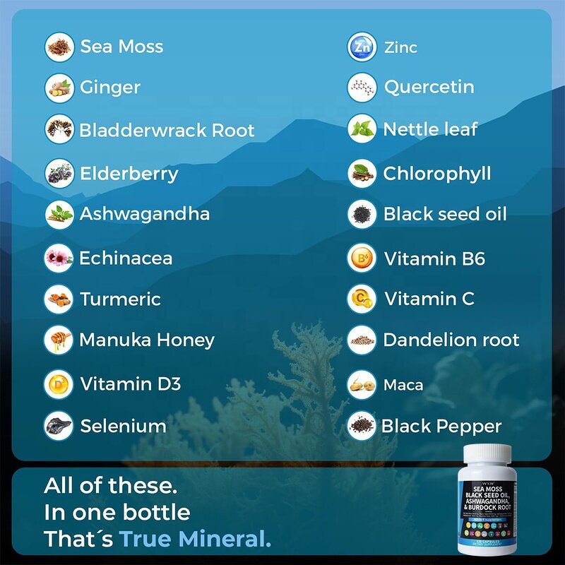 Sea Moss Capsules Manufacturer - Organic Black Seed Oil Extract