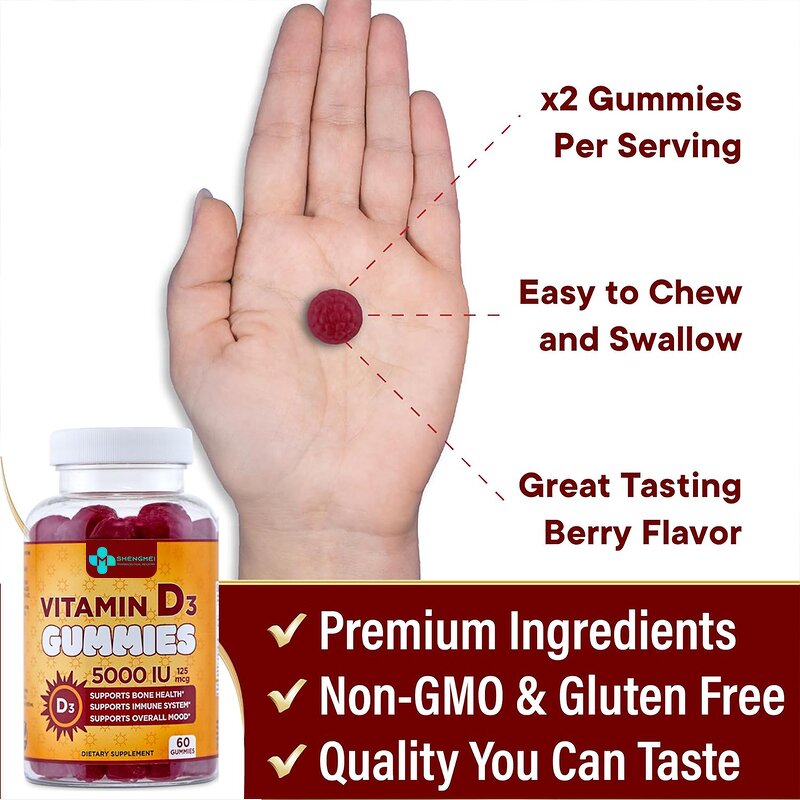 Vitamin D3 Gummies Manufacturer - Factory Sale Immune Support
