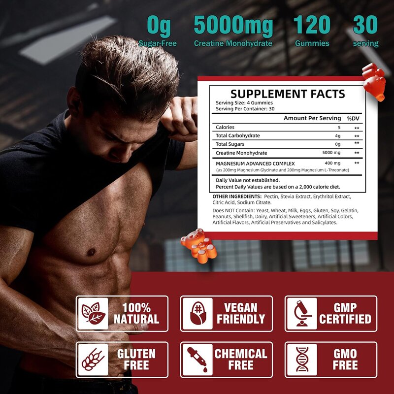 Creatine Gummies Manufacturer - Custom Energy Muscle Growth OEM