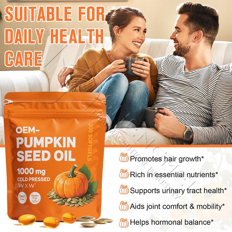 Pumpkin Seed Oil Softgels Factory - Premium Prostate Health Support