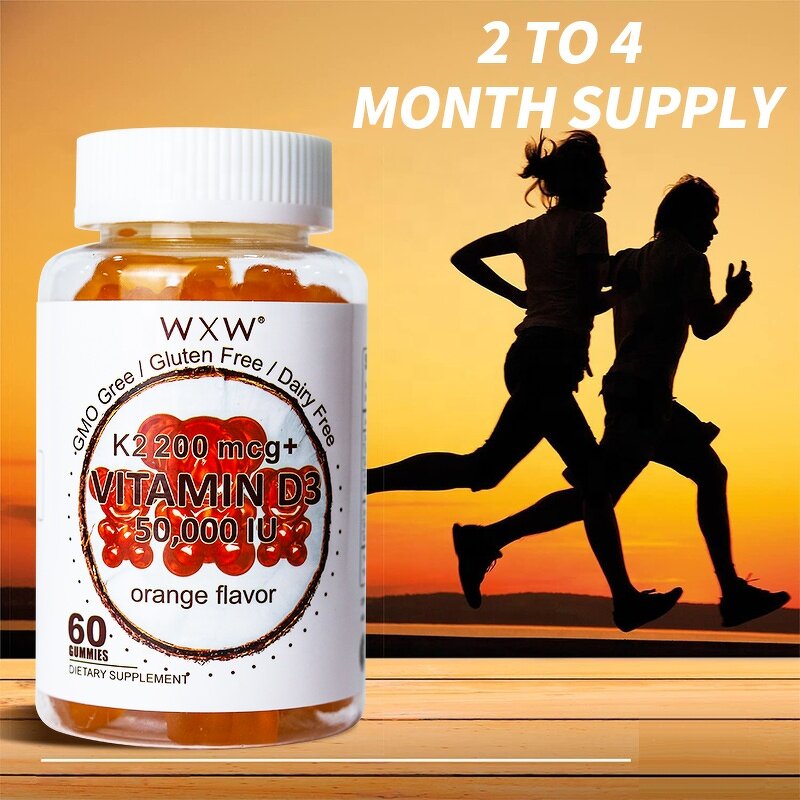Vitamin D3 K2 Gummies Factory - Factory Price Mood Immune Health