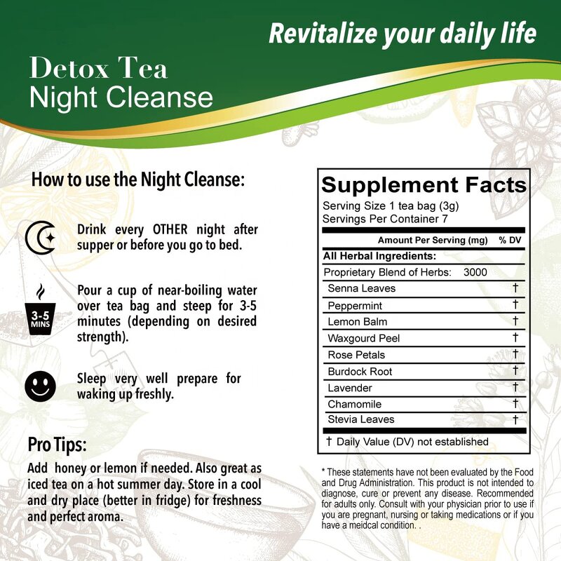 Detox Tea Factory - OEM Private Label Natural Energy Boost