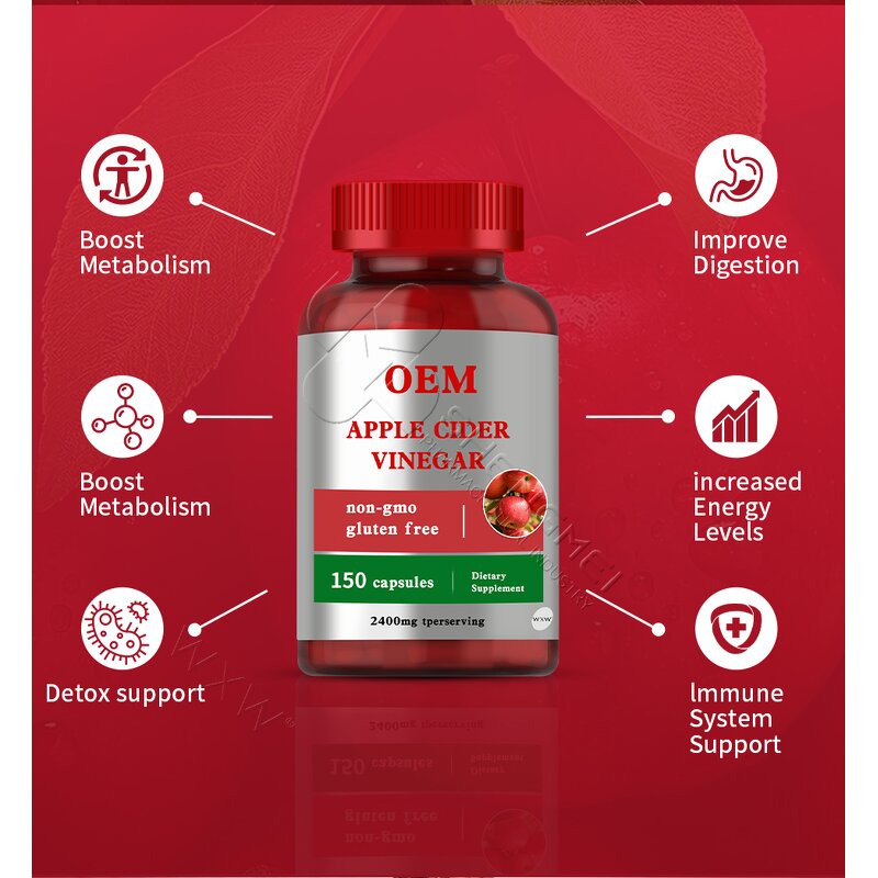 Apple Cider Vinegar Capsules Manufacturer - Weight Loss & Detox OEM