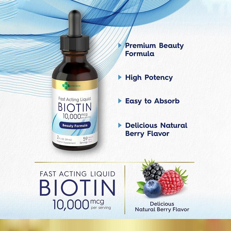 Liquid Biotin Drops Manufacturer - Gluten Free Fast Acting Gel