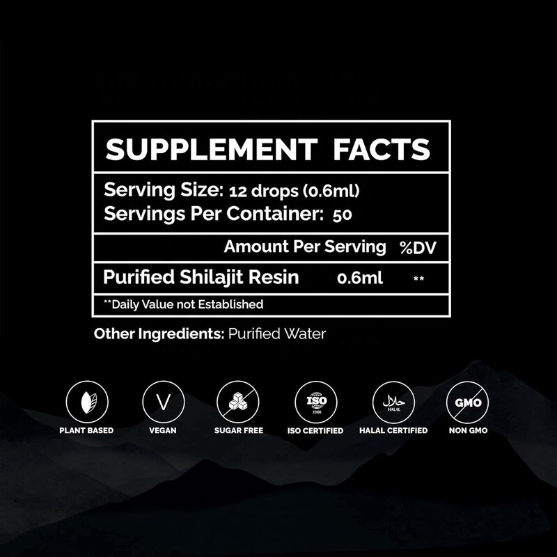 Shilajit Organic Drops Factory - Wholesale OEM/ODM Energy Detox