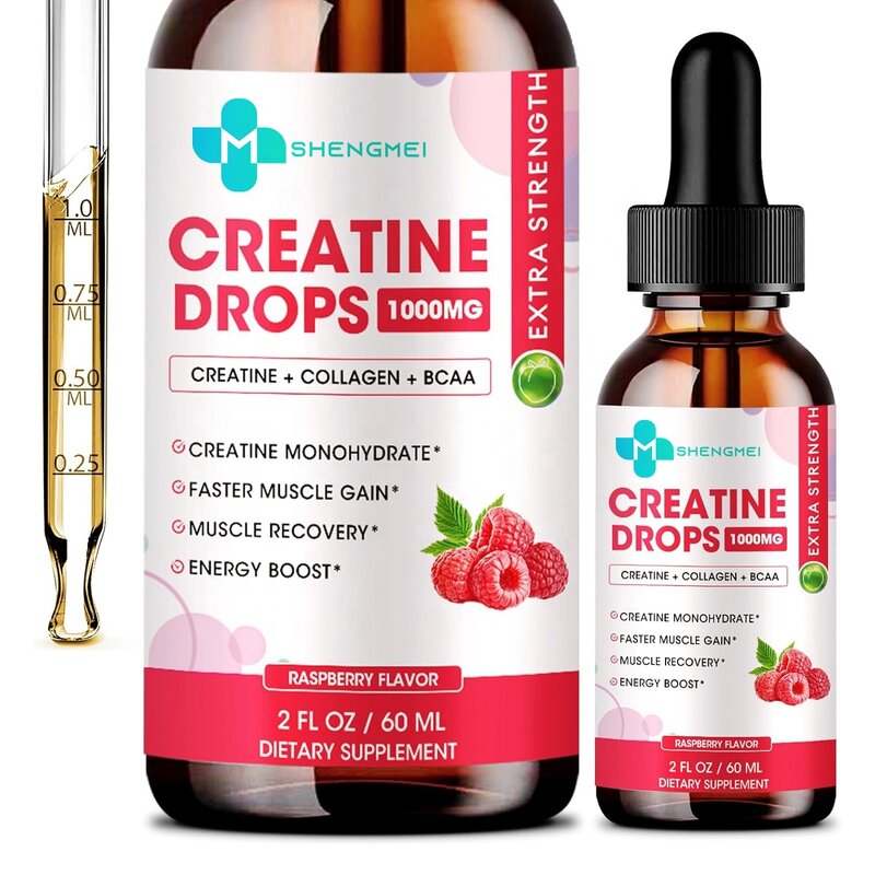 Liquid Creatine Drops Manufacturer - Sugar Free Raspberry Flavored