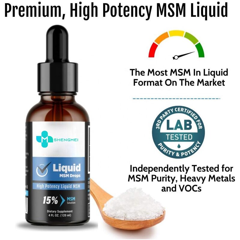 Liquid MSM Drops Factory - High Potency Hair Skin Nail Health