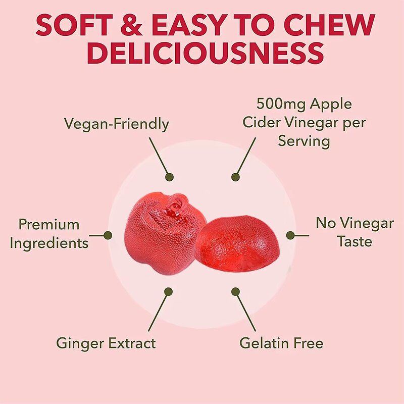 Apple Cider Vinegar Gummies Manufacturer - Private Brand Vegan Slimming
