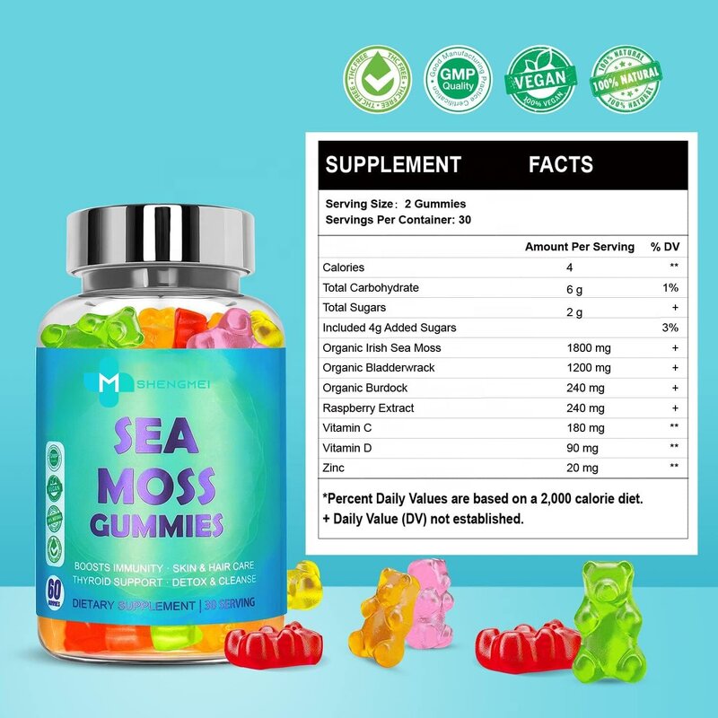 Sea Moss Gel Gummies Manufacturer - Premium Irish Sea Moss OEM