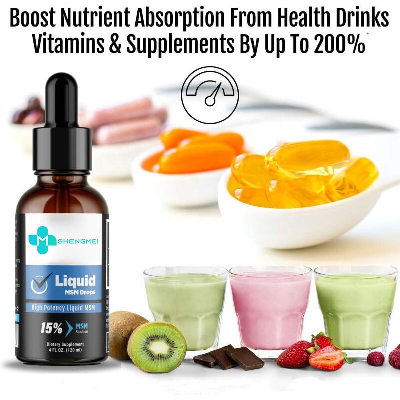 Liquid MSM Drops Factory - High Potency Hair Skin Nail Health