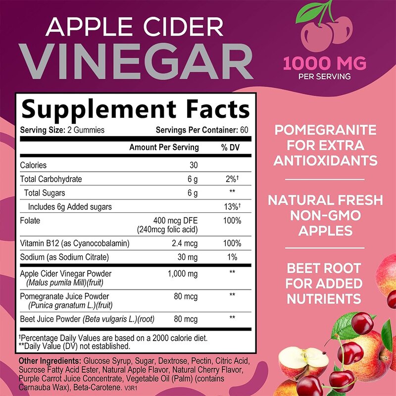 Apple Cider Vinegar Gummies Factory - Keto B12 Folic Acid Slimming