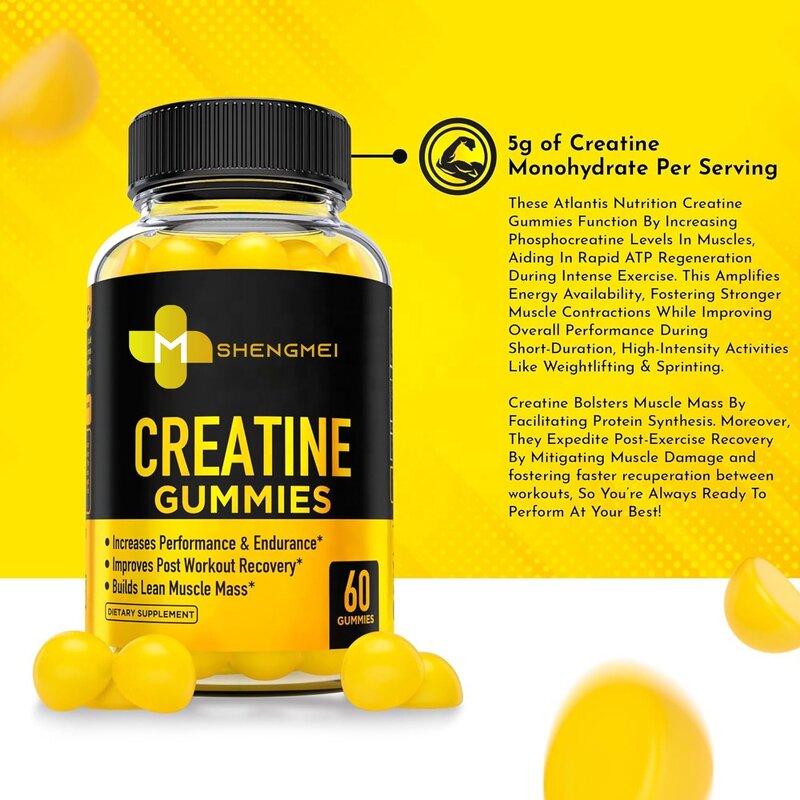 Creatine Gummies Manufacturer - Delicious Sports Energy Increase
