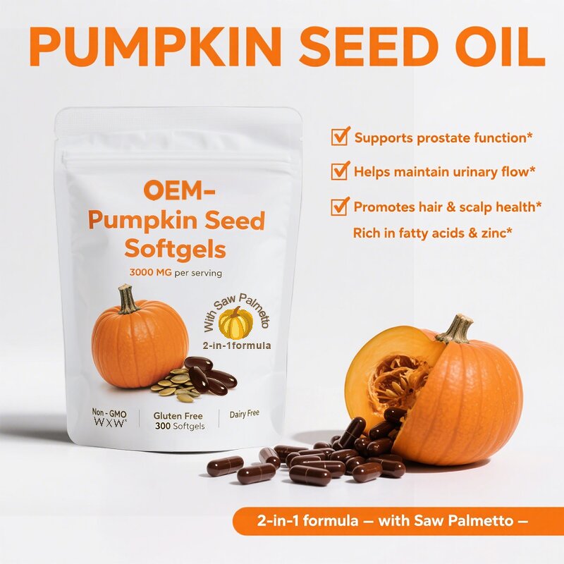 Pumpkin Seed Oil Softgels Manufacturer - Prostate & Bladder Health